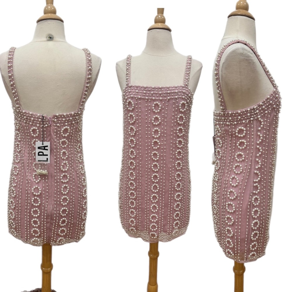 LPA Lelia Mini Dress in Bubble Pink Size: X-Small